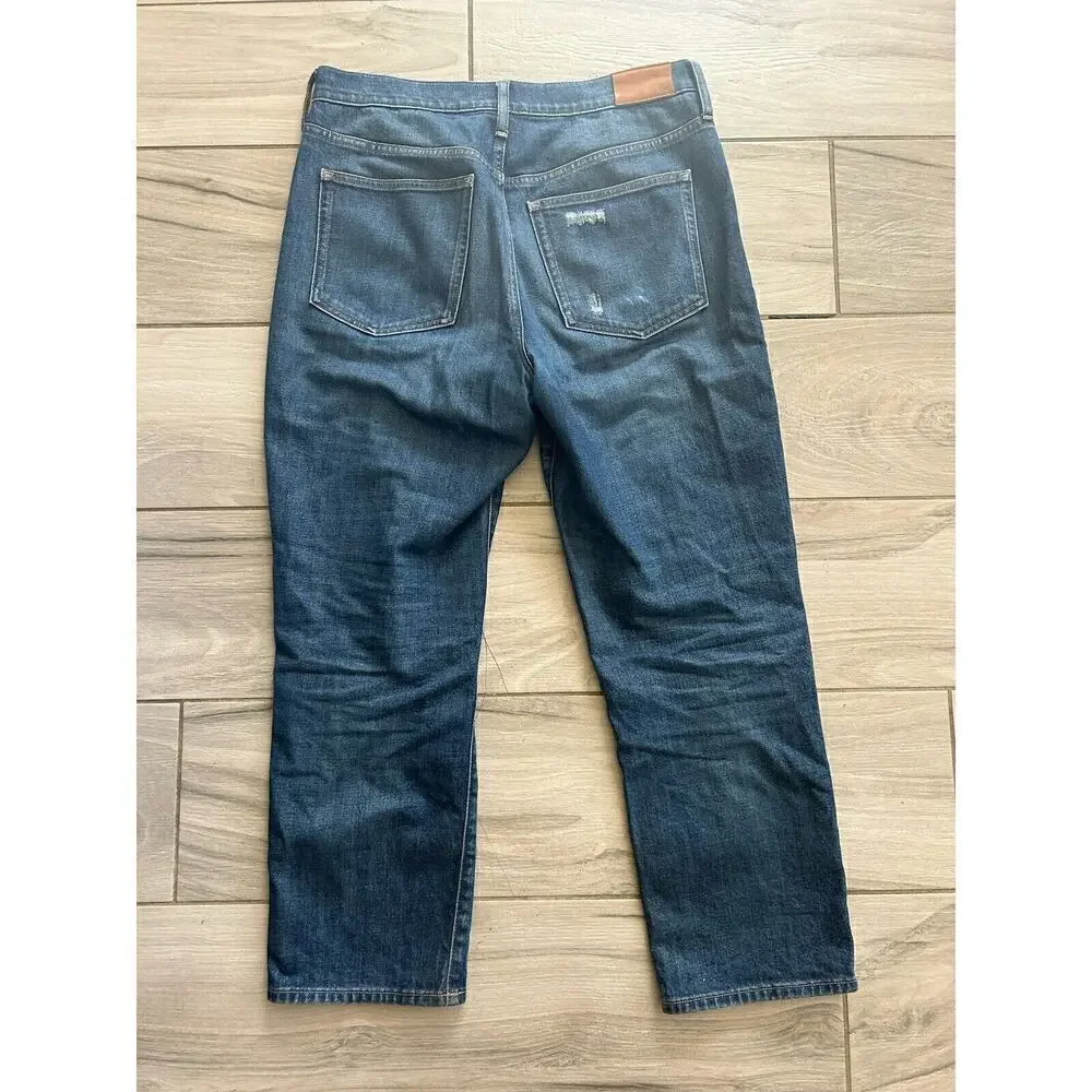 J.Crew Re-Imagined Women's Size 30 High Rise Classic Straight Leg Jeans Blue Eco